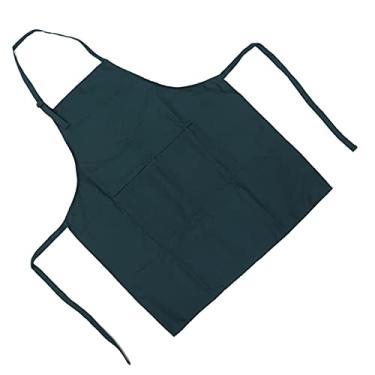 Imagem de Avental à Prova D'água para Arte Em Unhas, Cor Pura, Unissex, Ajustável, Com Decote, Cozinha, Cozimento, Cosméticos (Verde)