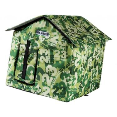 Imagem de Dualoai Casa de gato ao ar livre para gatos cães gato vadio cama de inverno à prova dwaterproof água portátil canis pet tenda cama para gato cão acampamento