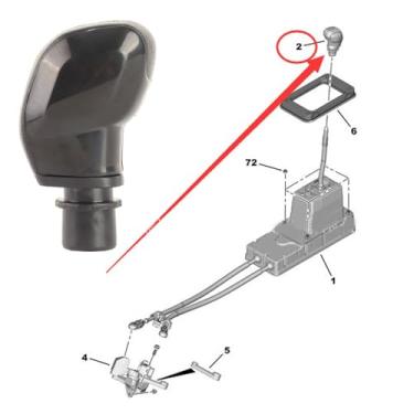 Imagem de Manopla Alavanca de Mudança de Marcha, Controle de Mudança de Transmissão Manual para 301 2008 308 408 C3 C4 C-elysee Liga de Alumínio Abs Preto