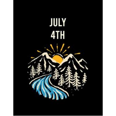 Imagem de Landscape July 4th 04 Notebook: Paris Eiffel Tower Notebook