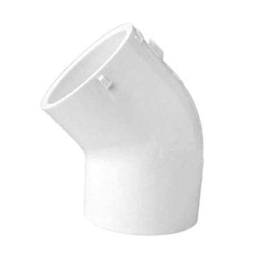 Imagem de Cotovelo de plástico branco 45 graus PVC 3/4" soquete deslizante x 3/4 polegada soquete deslizante 45 graus cotovelo conector SCH 40 PVC cotovelo encaixe para linha de água de esgoto doméstico