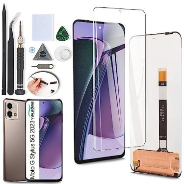 Imagem de YWLRONG Substituição de tela para Motorola Moto G Stylus 5G 2023 para Motorola G Stylus 5G 2023 XT2315-4 XT2315-1 XT2315-5 Display LCD Touch Screen Substituição com ferramentas (preto)
