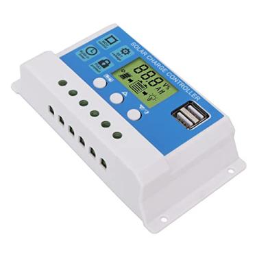 Imagem de Controlador de Carga do Painel Solar, MOS Evita Circuito de Refluxo Controlador de Carga Solar PWM Descarga de Carga Ajustável Com 2 Portas USB para Baterias Seladas de Lítio (10A)