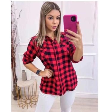 Imagem de Camisa Xadrez Coleção de Inverno /Junina Tendência  - Nanda Fashion Bo