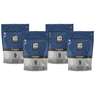 Imagem de Kit 4 Pó Descolorante Platinado Profissional 9 Tons Efeito Rápido Yama Refil 300g