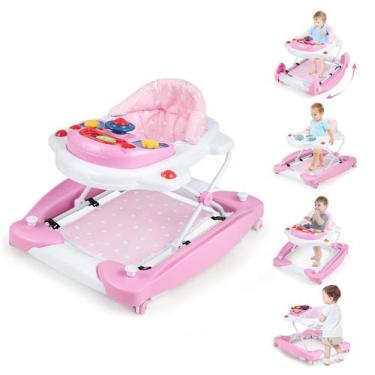 Imagem de Andador Bebê BABY JOY 6 em 1 - Ajustável em Altura com Música e Luzes