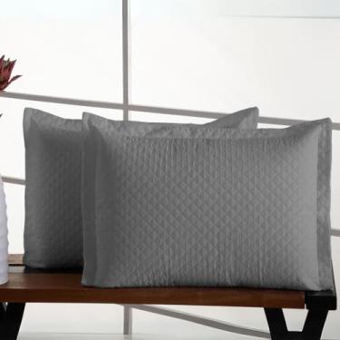 Imagem de FRONHA 70x50cm MATELADO ULTRASSÔNICO 170 FIOS - SAFIRA ENXOVAIS, Cinza