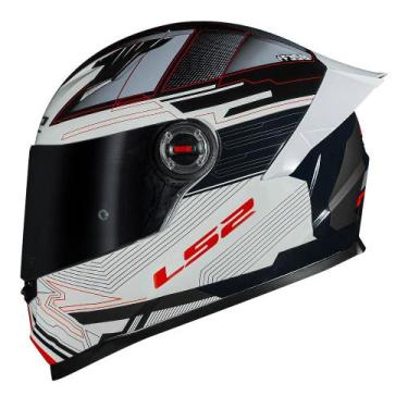 Imagem de Capacete LS2 FF358 Classic S Digital Preto e Branco, 60