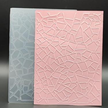 Imagem de Pasta de plástico em relevo, papel de parede com padrão de mármore, 12 x 17 cm, impressões texturizadas de plástico para fazer cartões, scrapbooking