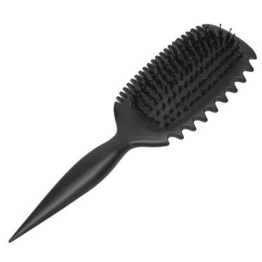 Imagem de Pente de cabelo feminino Nylon banhado couro cabeludo ferramenta de massagem para cabelo molhado cacheado estilo cabeleireiro (04)