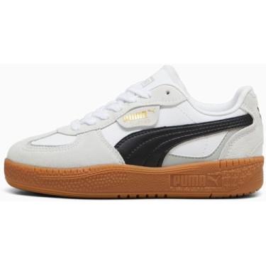 Imagem de PUMA Tênis infantil unissex Palermo Moda (criança pequena), Branco/preto, 18