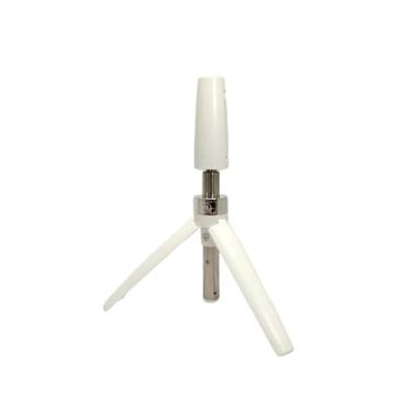 Imagem de Bastão de Selfie com Tripé, 70cm, Controle Bluetooth Sem Fio, Base Giratória 360°, Preto e Branco (Branco)