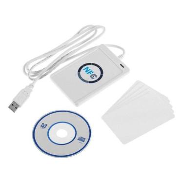 Imagem de Leitor NFC/RFID ACR122U - Sem Contato, USB, com 5 Tags IC Brancas