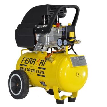 Imagem de Compressor De Ar Ferrari Mega Air Cfc 8.6pes 24l/2.0hp 127v - 000404