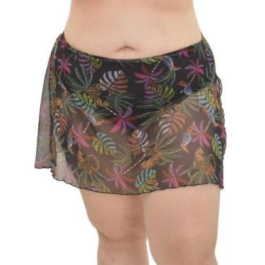 Imagem de Calcinha Biquini Tanga Com Saída Plus Size Arsiè, 48, Roxo