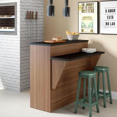 Imagem de Bancada Multimóveis Calábria Divisória de Ambientes 5414 Nogueira