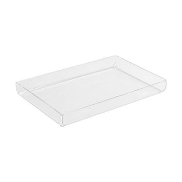 Imagem de Bandeja de Acrílico Hara Transparente Dobrada Baixa 25x12 cm