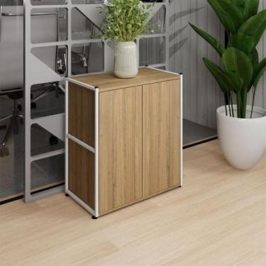 Imagem de Armário Escritório Baixo 63cm x 36cm 2 Portas F5 Office - F5 Office G,