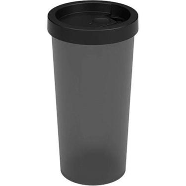 Imagem de Copo com Tampa Nutri 500ml Preto Coza