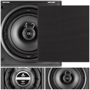 Imagem de Caixa Frahm 6 50W Rms - Quadrada Kit Com 4 Caixas Pretas