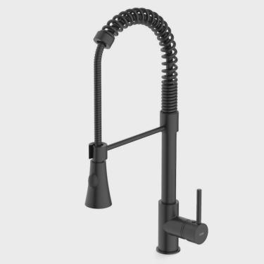 Imagem de Kit com 3 Monocomando de Mesa para Cozinha Bica Extraível 2 Funções Gourmet Celite