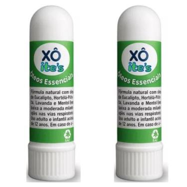 Imagem de Inalador Óleos Essencais Uso Nasal Alívio Congestão Kit C/2 - Xô Ites,