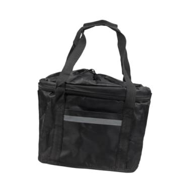 Imagem de Dynwave Cesta de bicicleta, bolsa para, removível liberação rápida de biciclo de bico de cesta de cesto de gato de estimação pequeno para adultos, Tira Reflexiva