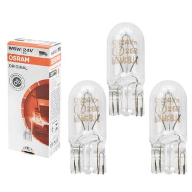 Imagem de 3 un Lâmpadas Pingão Especial Automotiva 5w 24v Ledvance Osram T10