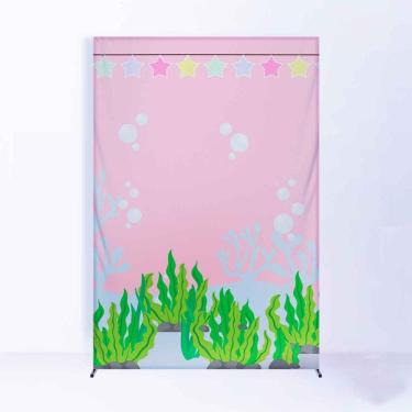 Imagem de Painel de Festa Lateral com Forro Baby Shark - Fera Print