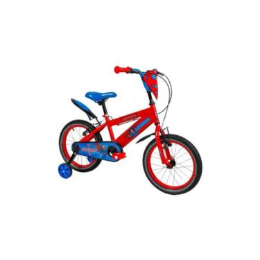 Imagem de Bike Dc Superman Aro 16 Bicicleta Infantil Azul Superhomem - UNITOYS, 