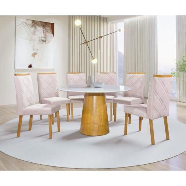 Imagem de Sala de Jantar Redonda com 6 Cadeiras 1,30m - Assunção - Art Salas
