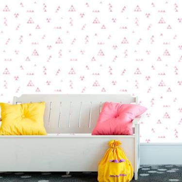 Imagem de Papel de Parede Autocolante Baby Soft Pink 270 - Inove Papéis de Pared