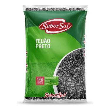 Imagem de Kit c/ 3 Feijao Preto Organico 1kg Sabor Sul Pacote Almoco