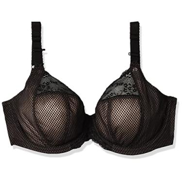 Imagem de Elomi Sutiã feminino Charley de renda elástica com aro, Preto, 32H