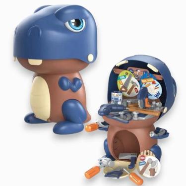Imagem de Brinquedo Dinossauro Com Peças e Acessórios de Sorvete Ou Ferramentas 