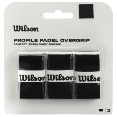 Imagem de Overgrip Wilson Profile Padel com 03 Unidades Preto