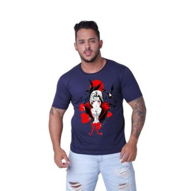 Imagem de Camiseta Masculina Naruto Personagens Anime Varias Cores Malha Premium