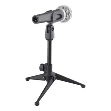 Imagem de Base Tripé De Mesa Hélice Para Microfone Dinâmico Podcast