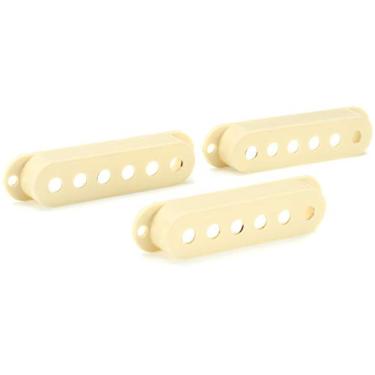 Imagem de Fender Capas para captador de guitarra elétrica Road Worn Aged White Stratocaster (conjunto com 3)