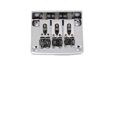 Imagem de Substituição do Guitarra B Fixado 3-ST para Caixa de Charutos e GUI Elétrica Com Selas de Prata (Prata)