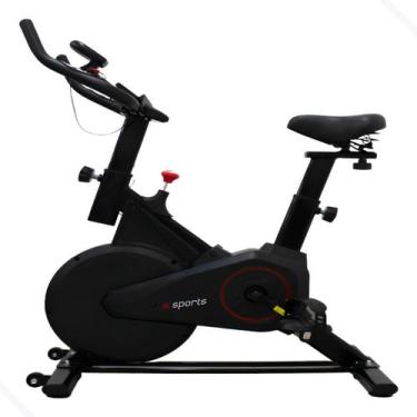 Imagem de Bicicleta Ergométrica com Roda de Inércia de 5kg Monitor Cardiaco Carg