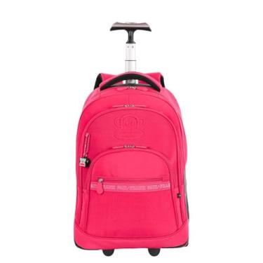 Imagem de Mochila Carrinho Mega Rodas Paul Frank Classics - Dark Pink