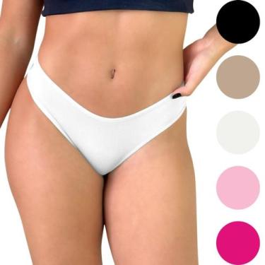 Imagem de Kit 3 Calcinha Algodão Feminina Tanga Conforto Respiravel - Viére, MUL