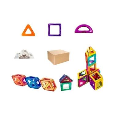 Imagem de Grande Conjunto De Construção Magnética Blocos De Construção Educacion