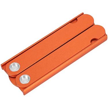 Imagem de Cabide Dobrável, Cabide de Alumínio Durável de Alta Resistência Com Design Não Deslizante, Amigável para Viagens, Economia Espaço para Viagens Ao Ar Livre, Ferramenta Ideal (Laranja)
