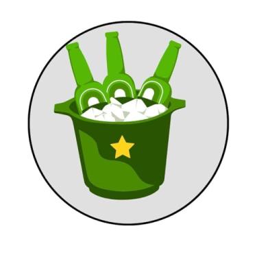 Imagem de Adesivo Decorativo Redondo, Tema Bebidas, 50mm, Vários Modelos (CJ-387, ADESIVO PAPELTRANSPARENTE, 50MM)