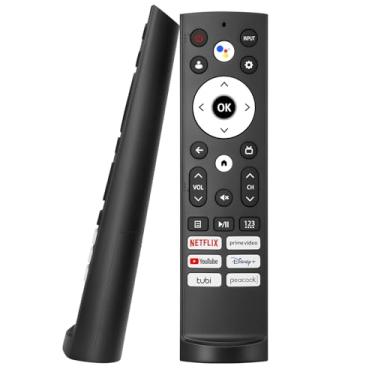 Imagem de Controle remoto de substituição por voz para Hisense Smart Google TV, para controle remoto Hisense Android/Google Smart TV, com função de voz