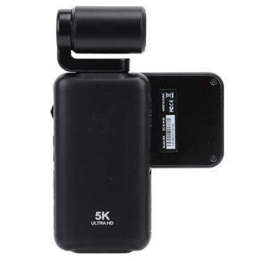 Imagem de Câmera Fidelity Vlogging 5K Câmera Digital Vlogging de 48 MP Câmera Portátil Com Tela Sensível Ao Toque Giratória de 3,5 Polegadas Cartão de Armazenamento 32G para Vídeos