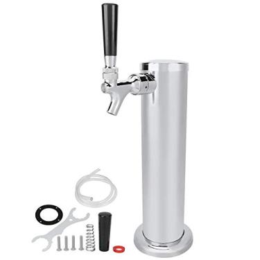 Imagem de Zerodis Dispensador de Torre de Cerveja de Torneira, Dispensador de Torre de Cerveja de Aço Inoxidável, Torneira de Torneira de Torneira de Torneira de Torre de Cerveja Tower Keggerator