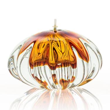 Imagem de Lamparina Em Cristal Murano Âmbar  São Marcos